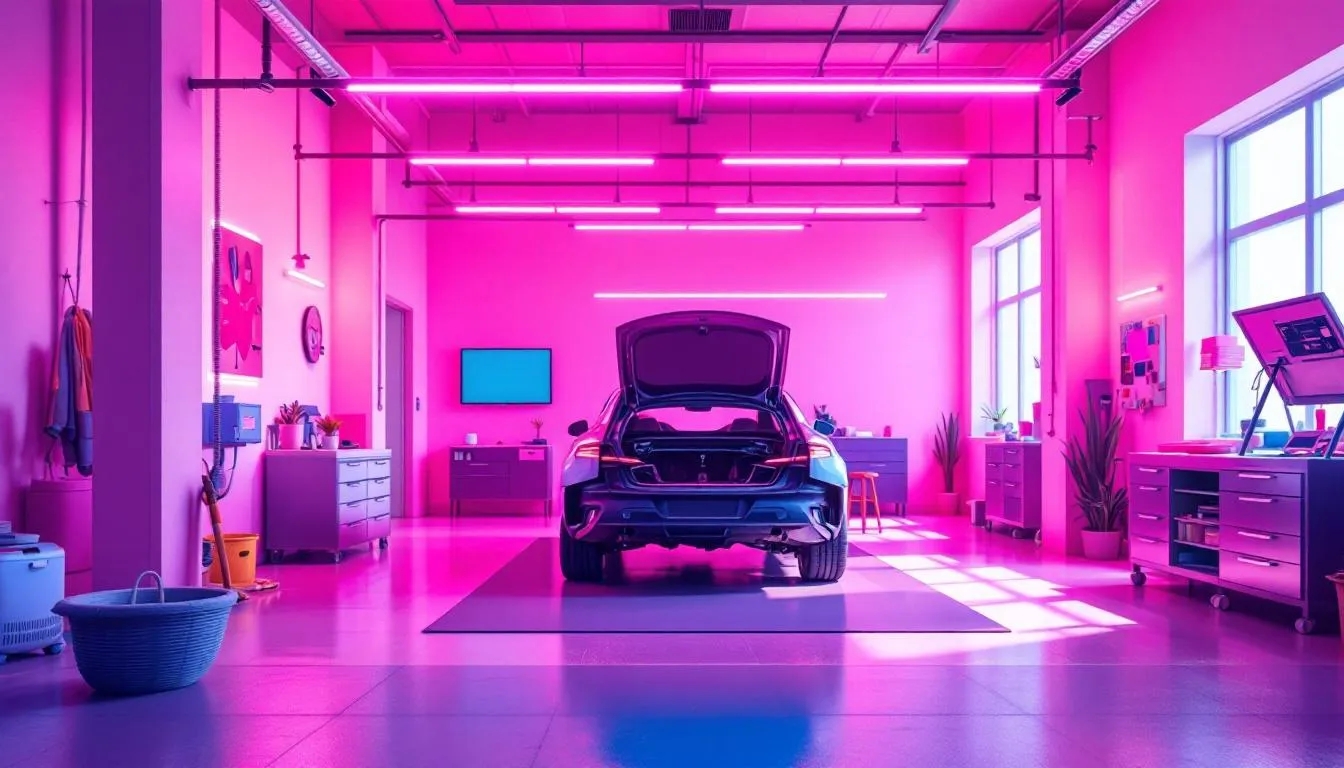 Mecánicos profesionales trabajando en un vehículo